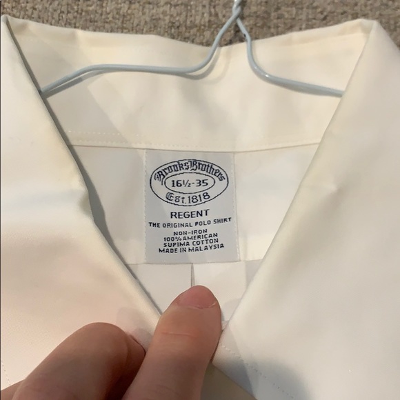Men’s Brooks Brother white button up. - Picture 2 of 4